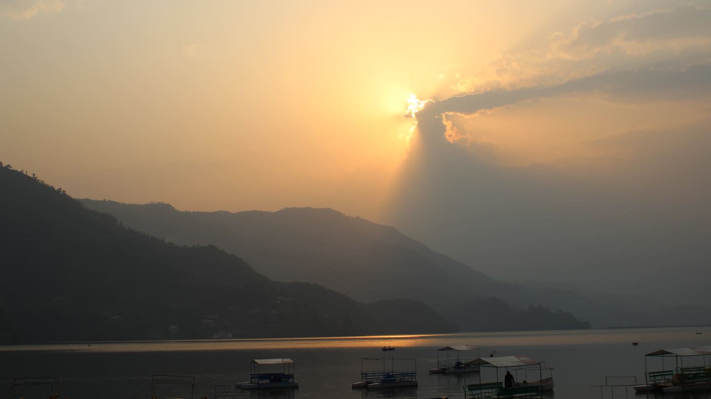 Phewa Lake, Pokhara — photograph by Iamavinashk