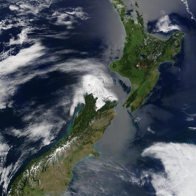 New Zealand: the South Island and Fiordland, New Zealand